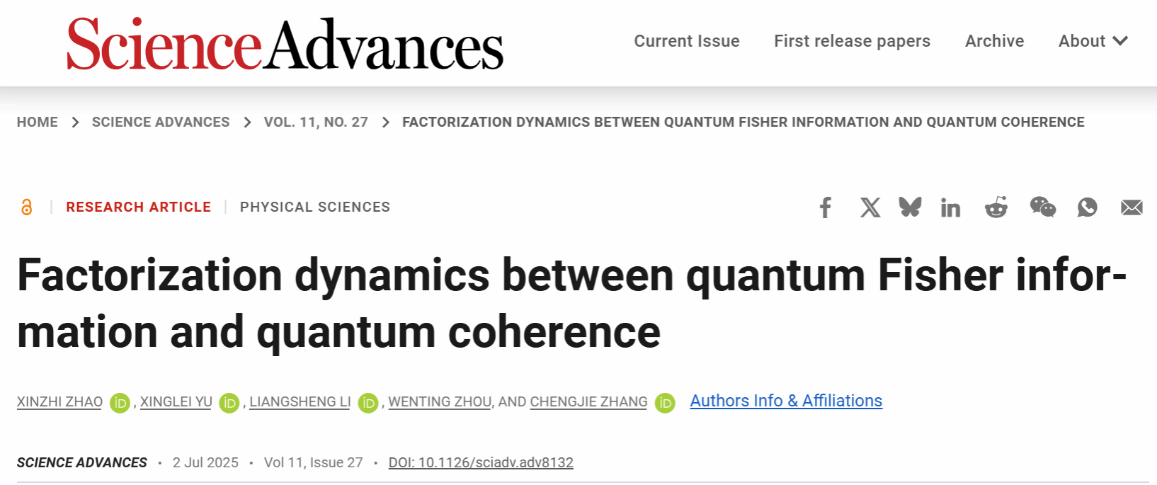 麻豆av
张成杰教授科研团队在《Science Advances》发表重要研究成果